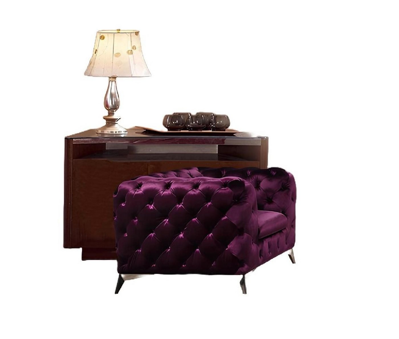 JVmoebel Loungesessel Sessel Couch Polster Designer Textil 1 Sitzer Couchen Polster (Skulptur), Made in Europa von JVmoebel