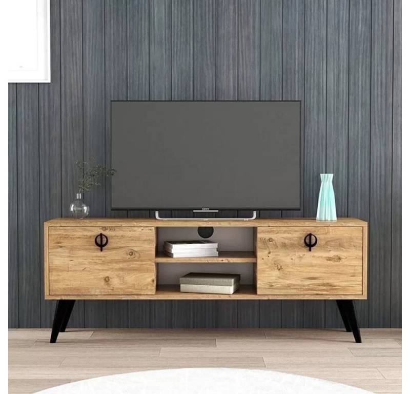 JVmoebel Lowboard Braun TV-Lowboard im modernen Design für das Wohnzimmer (1 St., TV-Lowboard), Made in Europa von JVmoebel