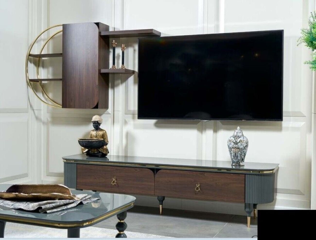 JVmoebel Lowboard Holz design tv Möbel Regale Schrankwände Regal Wohn Wand Schränke (1 St) von JVmoebel