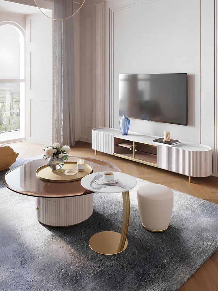 JVmoebel Lowboard Luxuriöses RTV Design Sideboard - Elegantes Lowboard Möbelstück, Made in Europa JVmoebel Lowboard Luxuriöses RTV Design Sideboard - Elegantes Lowboard Möbelstück, Made in Europa von JVmoebel