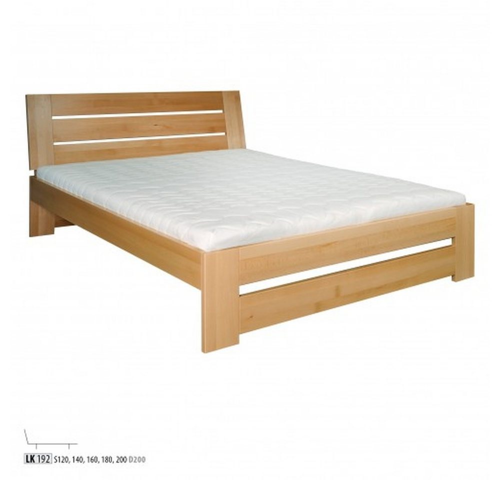 JVmoebel Massivholzbett Echtes Holz Bett für Schlafzimmer im Hotelstil, Made in Europa von JVmoebel