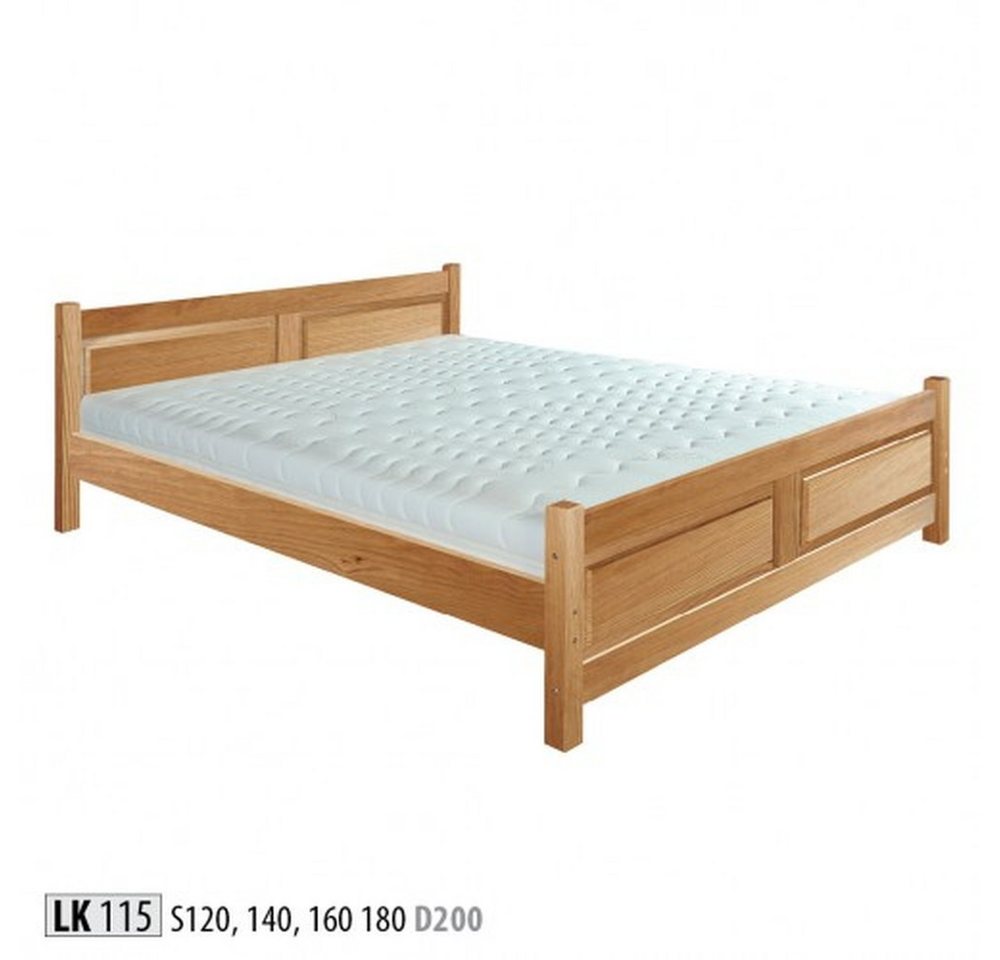 JVmoebel Massivholzbett Massives Holzbett im Hotelstil für Ihr Schlafzimmer aus echtem Holz, Made in Europa von JVmoebel