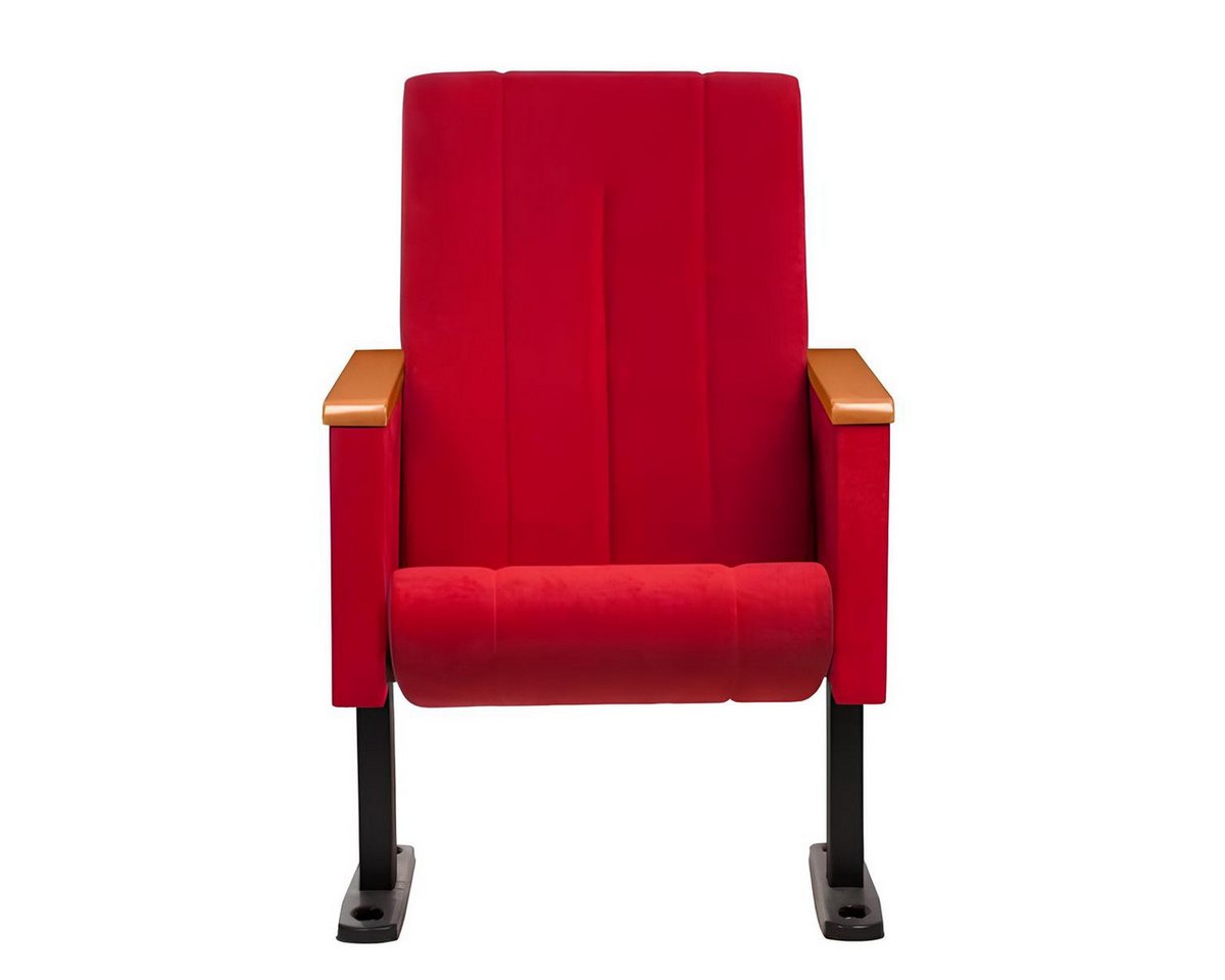 JVmoebel Multimediasessel Moderner Roter Designerstuhl aus Textil - 1-Sitzer Holzstuhl (1-St., Sessel), Made in Europa von JVmoebel