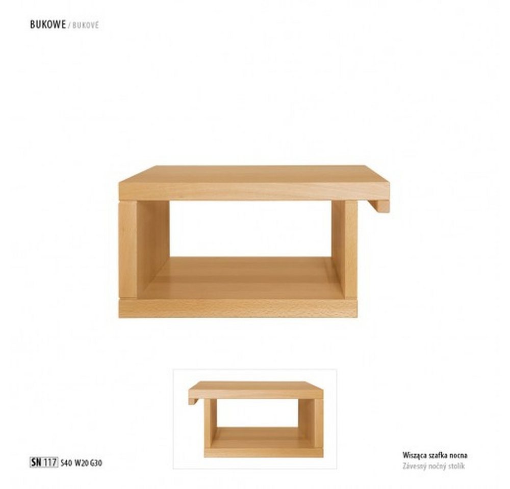 JVmoebel Nachttisch Massive Holzkonsolen Nachttische Kommode aus Echtholz, Made in Europa von JVmoebel