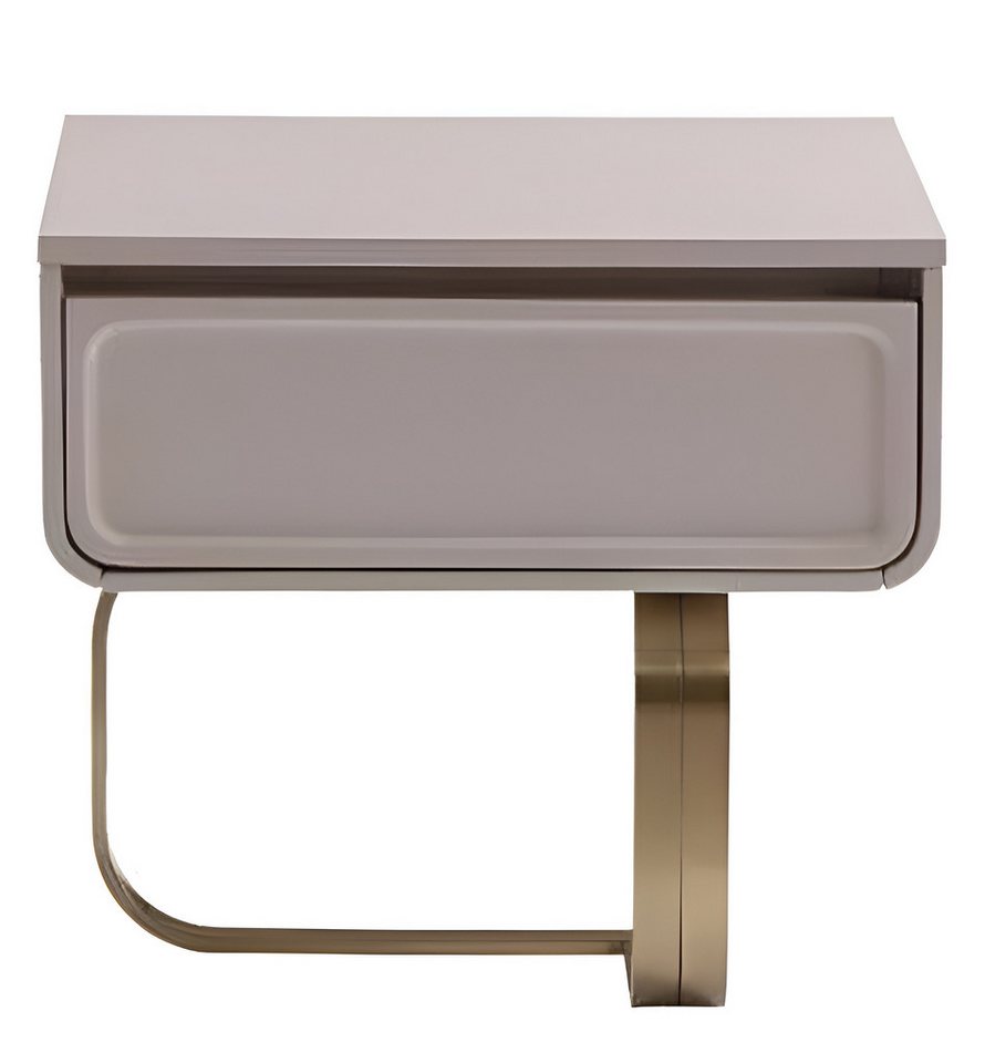 JVmoebel Nachttisch Moderne Edelstahl Beistelltisch im Holz-Design für das Schlafzimmer (1-St., 1x Nachttisch), Made in Europa von JVmoebel