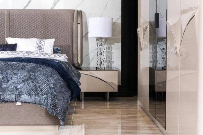 JVmoebel Nachttisch Beige moderne Möbel für stilvolles Schlafzimmer-Design (1-St., Nachttisch), Made in Europa von JVmoebel