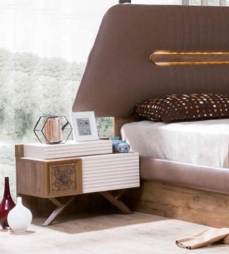 JVmoebel Nachttisch Nachttisch Design Konsole Beistell Tische Schlaf Zimmer Holz Luxus Neu von JVmoebel