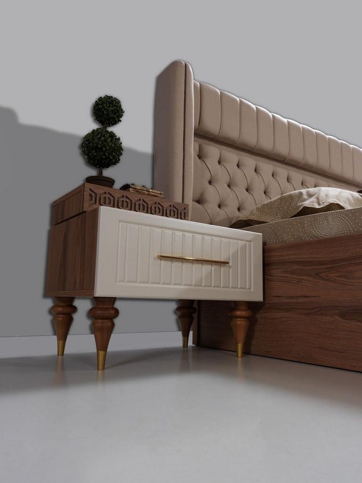 JVmoebel Nachttisch Schlafzimmer Nachttische Material Holz Stil Möbel Braun Neu Luxus von JVmoebel