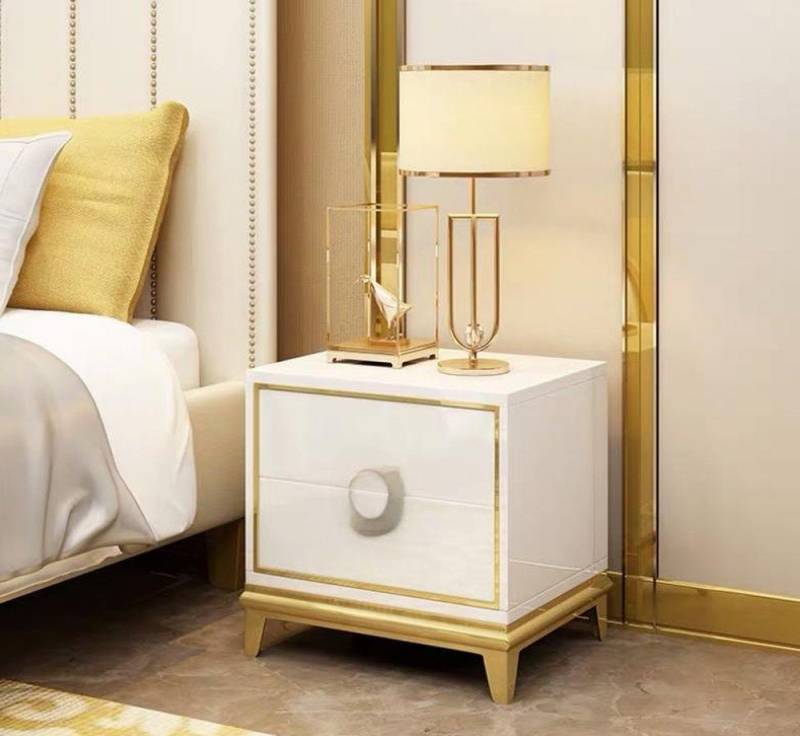 JVmoebel Nachttisch Weiße Nachtkonsole – Kommode für Schlafzimmer und Flur, Made in Europa von JVmoebel