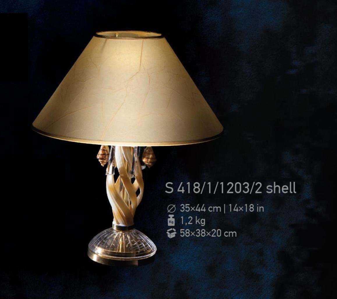 JVmoebel Nachttischlampe Tischleuchte Antik Stil Lampe Kristall Leuchten Kronleuchte SOFORT, Warmweiß, Made in Europa von JVmoebel