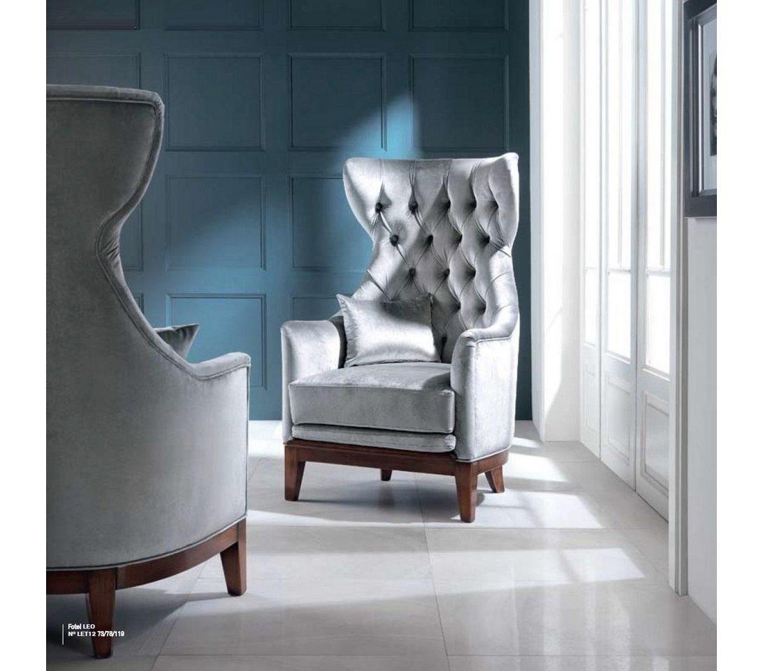 JVmoebel Ohrensessel Blauer Cocktailsessel für Ihr Wohnzimmer, stilvoller Sitzer, Made in Europa JVmoebel Ohrensessel Blauer Cocktailsessel für Ihr Wohnzimmer, stilvoller Sitzer, Made in Europa von JVmoebel