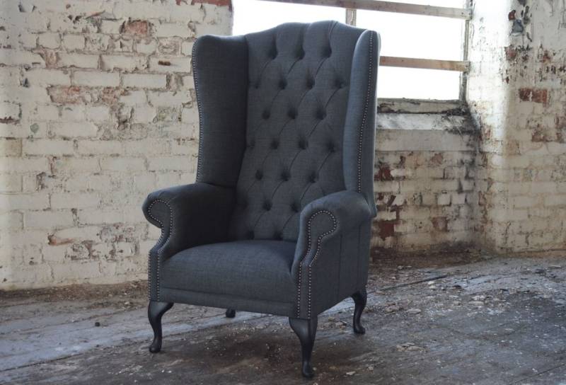 JVmoebel Ohrensessel Chesterfield Polster-Couch für gemütliches Fernsehen, Made in Europa JVmoebel Ohrensessel Chesterfield Polster-Couch für gemütliches Fernsehen, Made in Europa von JVmoebel