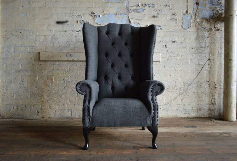 JVmoebel Ohrensessel Chesterfield Sessel Polster Couch für gemütliches Fernsehen, Made in Europa von JVmoebel