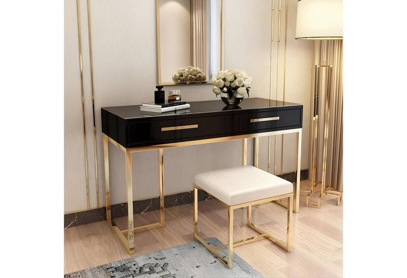 JVmoebel Ohrensessel Kosmetiktisch aus Holz - Konsolentisch mit Stauraum und Sekretär, Made in Europa von JVmoebel