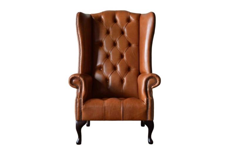 JVmoebel Ohrensessel Luxuriöser Chesterfield Ohrensessel für Wohnzimmer in Braun (Ohrensessel), Made in Europa von JVmoebel