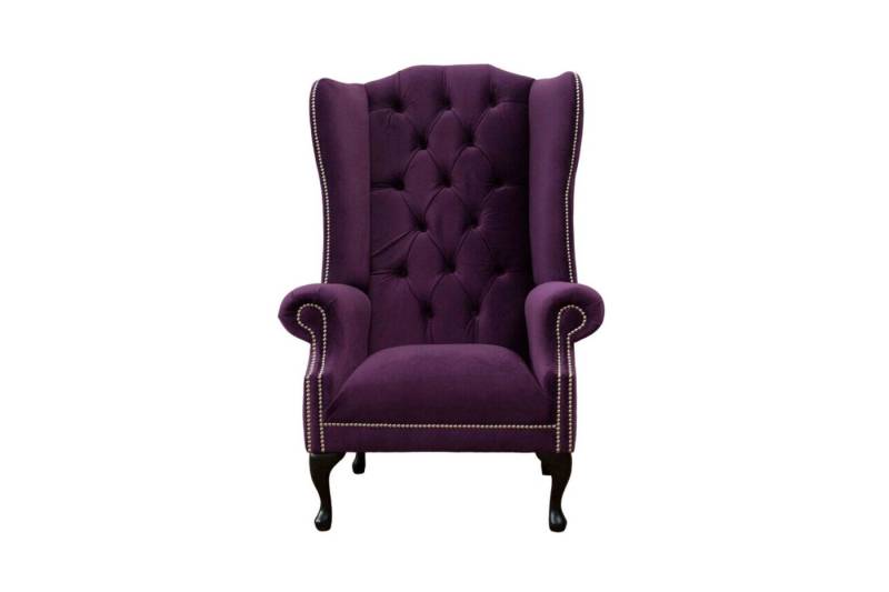 JVmoebel Ohrensessel Moderne Chesterfield Couch Polstersessel im Textil-Design (Ohrensessel), Made in Europa von JVmoebel