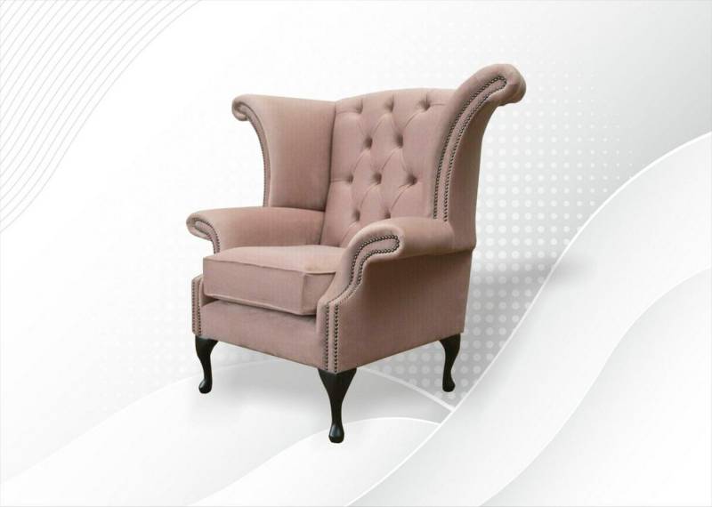 JVmoebel Ohrensessel Sessel für Esszimmer und Wohnzimmer – Rosa Lounge Relax-Sofa, Made in Europa von JVmoebel