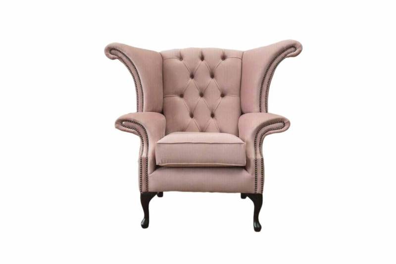 JVmoebel Ohrensessel Vintage Chesterfield Sessel Polster Sofa im Samt Design (Ohrensessel), Made in Europa von JVmoebel