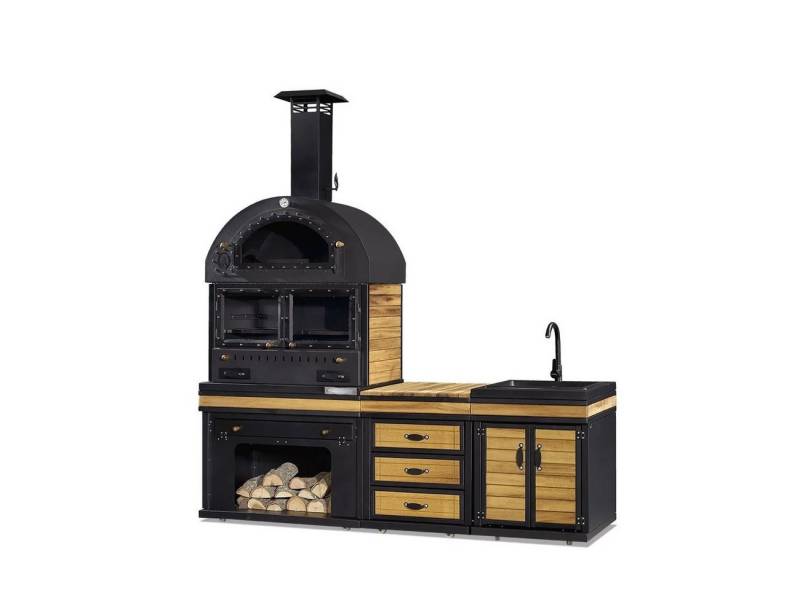 JVmoebel Outdoor-Küche Moderne Außenküche aus Edelstahl in Schwarz, Made in Europe JVmoebel Outdoor-Küche Moderne Außenküche aus Edelstahl in Schwarz, Made in Europe von JVmoebel