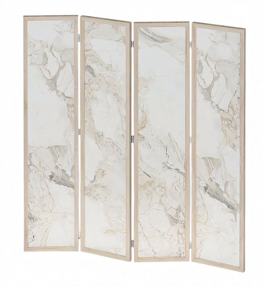 JVmoebel Paravent Eleganter Raumteiler in Beige aus MDF mit modernem Design (4 St), Made in Europe von JVmoebel