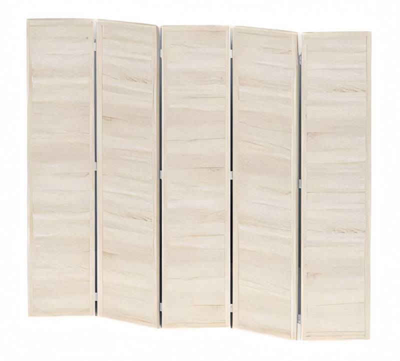 JVmoebel Paravent Eleganter beige Raumteiler aus MDF für stilvolle Raumgestaltung (5 St), Made in Europe von JVmoebel