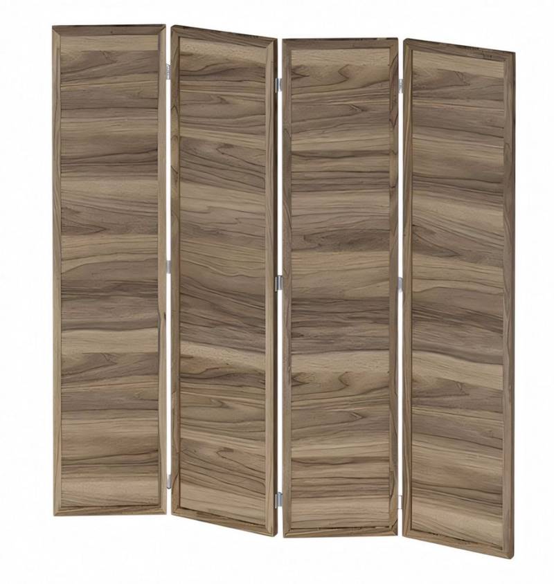 JVmoebel Paravent Eleganter brauner Raumteiler aus MDF für stilvolle Raumgestaltung (4 St), Made in Europe von JVmoebel