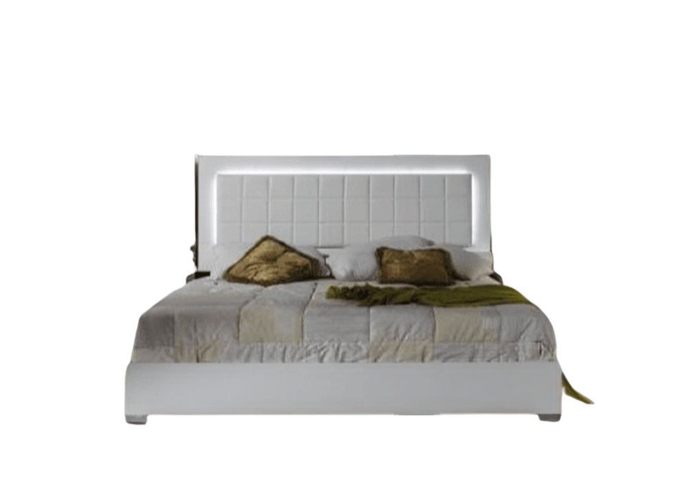 JVmoebel Polsterbett, Bett Modern Betten Polsterbett Doppelbett Bettrahmen Weiß Design von JVmoebel