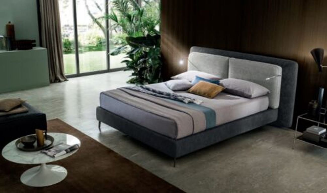 JVmoebel Polsterbett, Doppel Hotel Betten Schlafzimmer Textil Bett Polster Design Luxus von JVmoebel