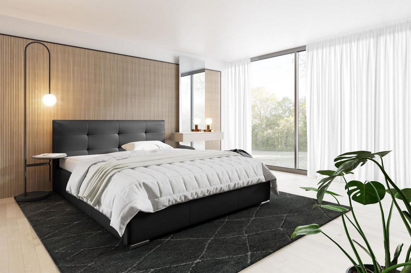 JVmoebel Polsterbett, Luxus Möbel Design Doppel Hotel Modern Bett Schlafzimmer Betten von JVmoebel