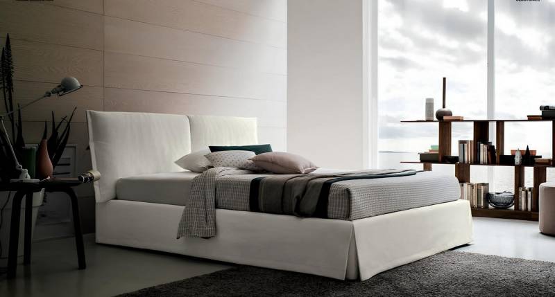 JVmoebel Polsterbett Doppelte Betten in Weiß für das Schlafzimmer - Gepolstert, Textil, Made in Europa JVmoebel Polsterbett Doppelte Betten in Weiß für das Schlafzimmer - Gepolstert, Textil, Made in Europa von JVmoebel