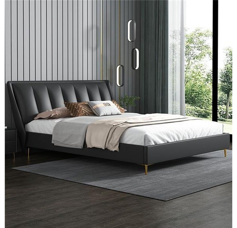 JVmoebel Polsterbett Luxuriöses Bettbezug-Set aus italienischem Stoff für Schlafzimmer, Made in Europa von JVmoebel