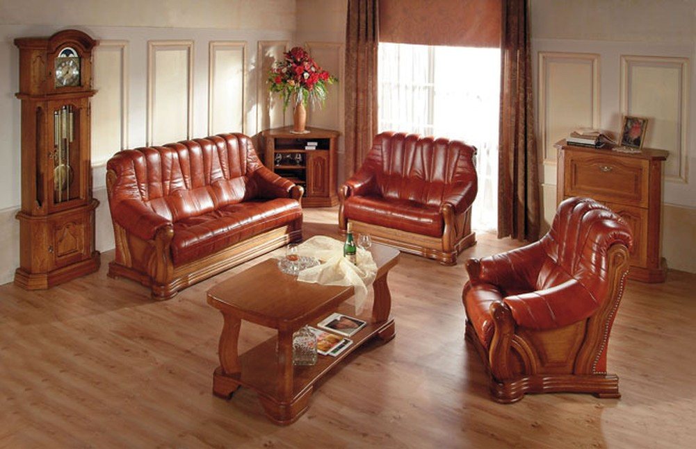 JVmoebel Polstergarnitur Elegantes Ledersofa Set - 3er und 2er Couchkombination, Made in Europa JVmoebel Polstergarnitur Elegantes Ledersofa Set - 3er und 2er Couchkombination, Made in Europa von JVmoebel