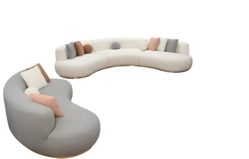 JVmoebel Polstergarnitur Moderne Wohnlandschaft Couch Set - Polster Sofa Couch Sitzgarnitur, (2-tlg., Sofa 3 Sitzer, Ecksofa), Made in Europe von JVmoebel