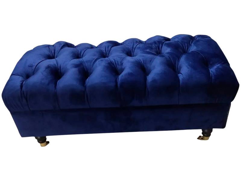 JVmoebel Polsterhocker Chesterfield Relax Hocker - Blaue Sitzbank und Fußhocker, Made in Europa JVmoebel Polsterhocker Chesterfield Relax Hocker - Blaue Sitzbank und Fußhocker, Made in Europa von JVmoebel