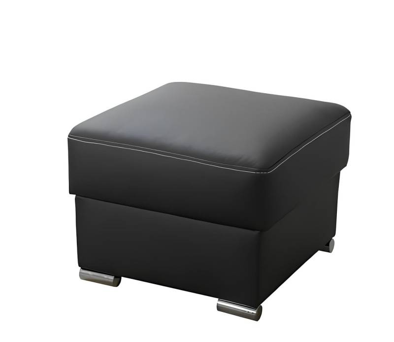 JVmoebel Polsterhocker Schwarze gepolsterte Eck-Ottomane mit Fußablage für moderne Räume, Made in Europa JVmoebel Polsterhocker Schwarze gepolsterte Eck-Ottomane mit Fußablage für moderne Räume, Made in Europa von JVmoebel