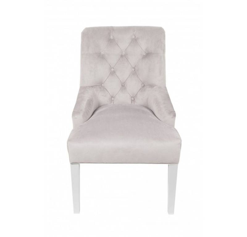 JVmoebel Polsterstuhl Eleganter Chesterfield Sessel 1-Sitzer in Grau Textil, Made in Europa JVmoebel Polsterstuhl Eleganter Chesterfield Sessel 1-Sitzer in Grau Textil, Made in Europa von JVmoebel