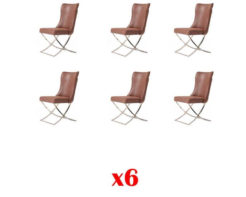 JVmoebel Esszimmerstuhl Esszimmerstühle 6er Set Holz Loungesessel gepolstert Clubmöbel, Made in Europa JVmoebel Esszimmerstuhl Esszimmerstühle 6er Set Holz Loungesessel gepolstert Clubmöbel, Made in Europa von JVmoebel