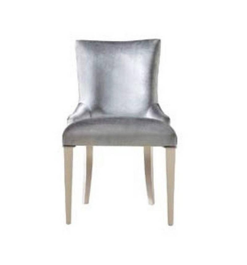 JVmoebel Polsterstuhl Holzstuhl Esszimmer Sessel Sitzmöbel Silberfarben, Made in Europa JVmoebel Polsterstuhl Holzstuhl Esszimmer Sessel Sitzmöbel Silberfarben, Made in Europa von JVmoebel
