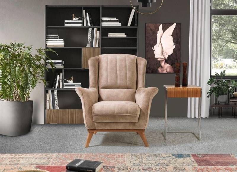 JVmoebel Polsterstuhl Luxuriöser Lounge Sessel im Design für das Wohnzimmer Club Stil, Made in Europa JVmoebel Polsterstuhl Luxuriöser Lounge Sessel im Design für das Wohnzimmer Club Stil, Made in Europa von JVmoebel