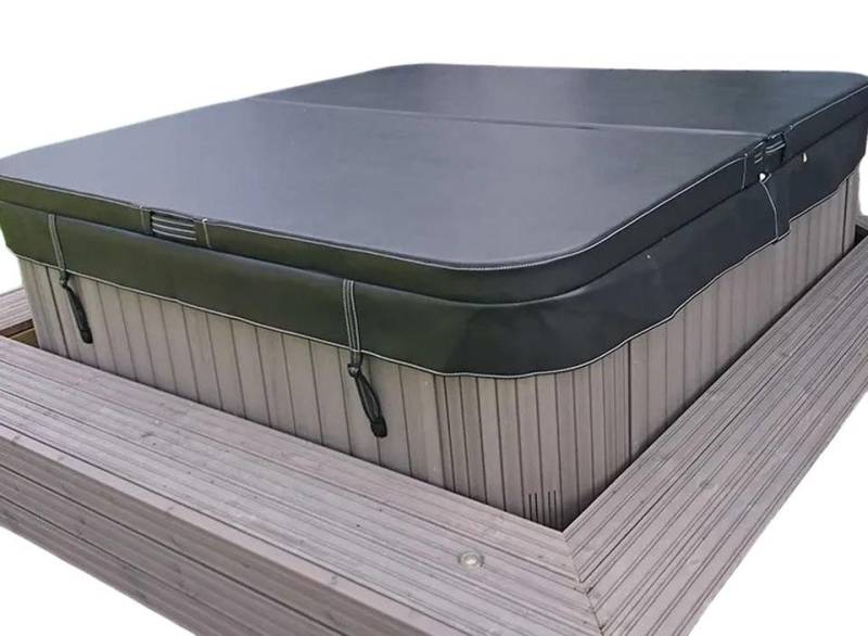 JVmoebel Pool-Abdeckplane Isolierende graue Whirlpool-Abdeckung aus Polyurethan für Außenbereich, Made in Europe von JVmoebel