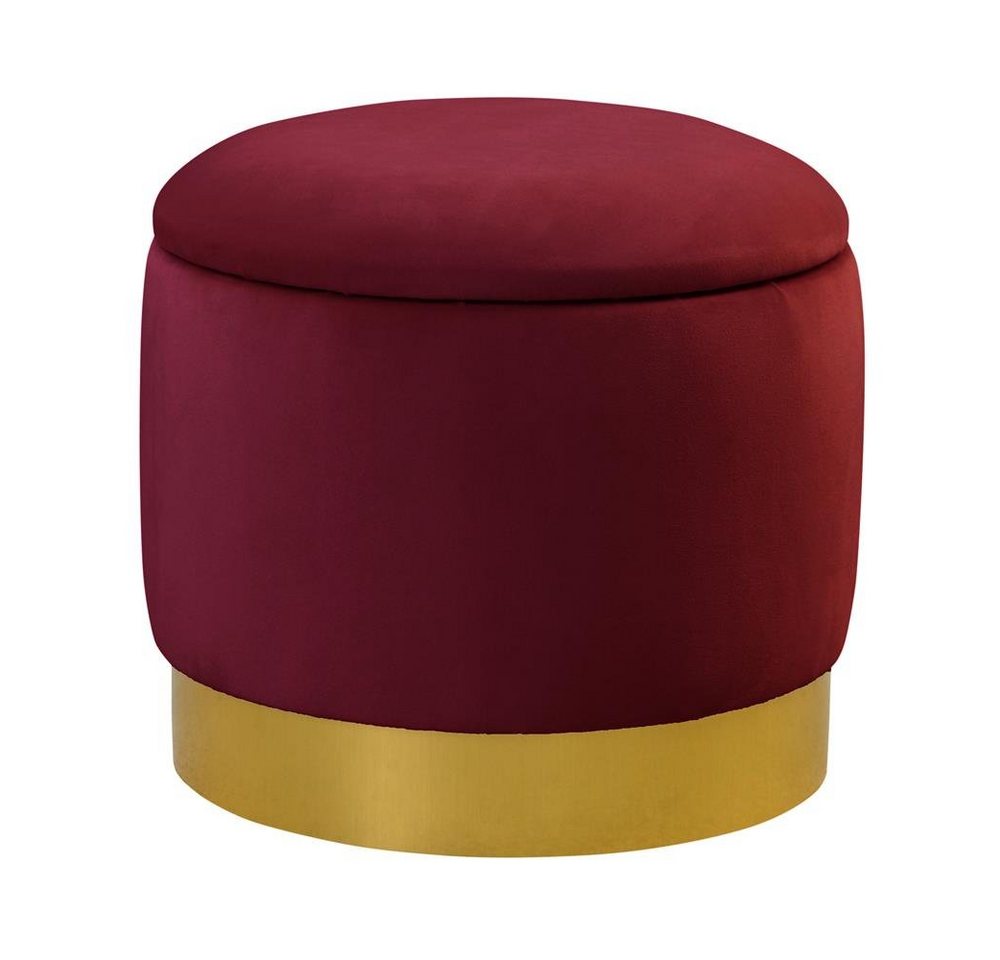 JVmoebel Pouf Moderner runder roter Sitzhocker Pouf Fußhocker Polsterhocker (Hocker), Made in Europa von JVmoebel