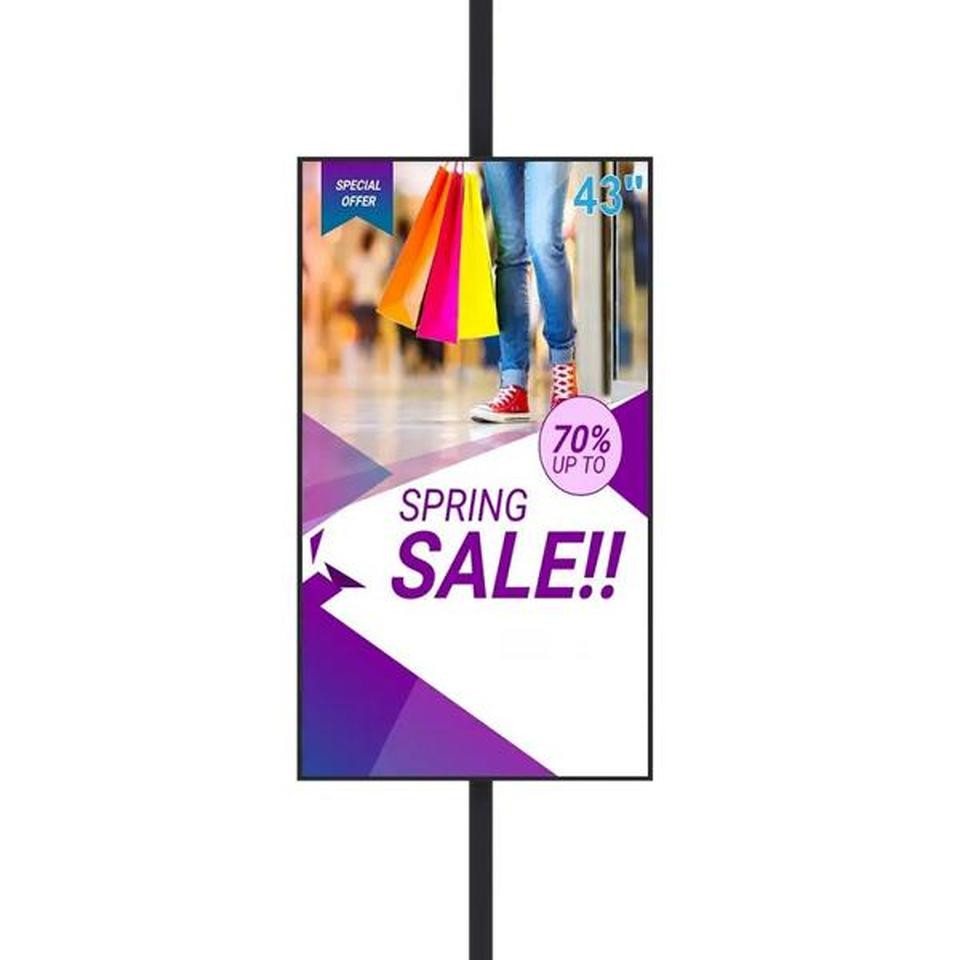 JVmoebel Präsentationsstaffelei Digitales LED-Poster in Schwarz – Moderne Werbung & Infos, Made in Europe von JVmoebel