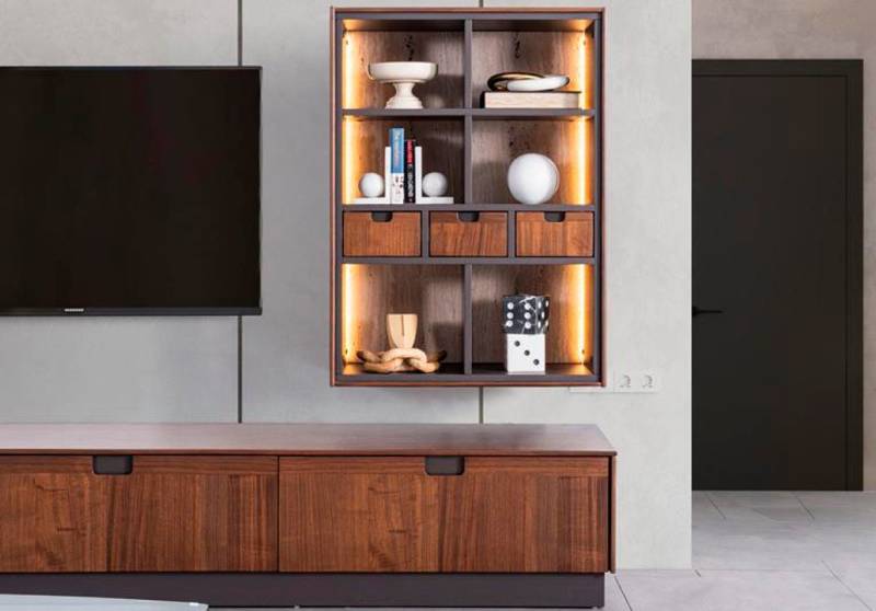 JVmoebel Wandregal Designer Wohnwand Modern Design Wohnzimmer Luxus Möbel Wand Regale Neu, Made in Europa von JVmoebel