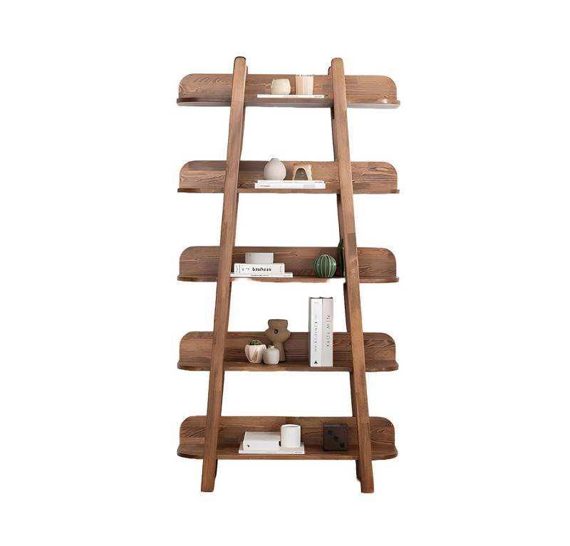 JVmoebel Standregal Dunkelbraues Bücherregal Wohnzimmer Designer Holz Möbel Ablageregale, 1-tlg., Made in Europa von JVmoebel