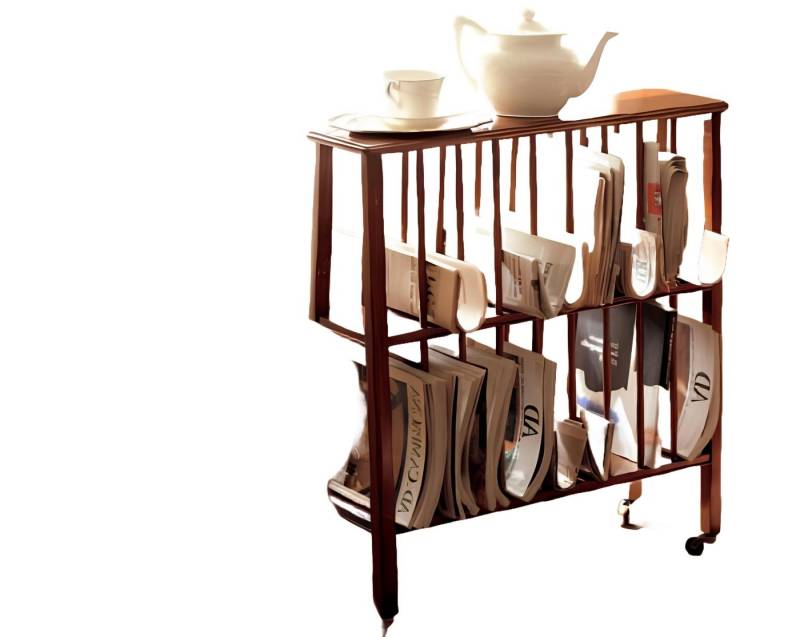 JVmoebel Regal Zeitungsregal Regal Holz Ständer Italien Zeitungsständer Design Möbel, Made in Europa von JVmoebel