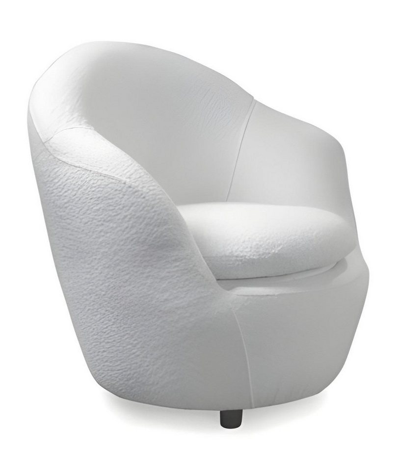 JVmoebel Relaxsessel Designer Relaxsessel Polstersessel Loungesessel Weiß Stoff (1-St), Made in Europe von JVmoebel