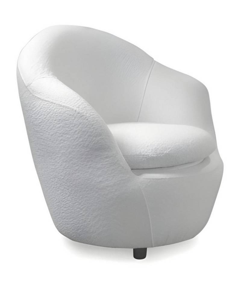 JVmoebel Relaxsessel Designer Relaxsessel Polstersessel Loungesessel Weiß Stoff (1-St), Made in Europe von JVmoebel