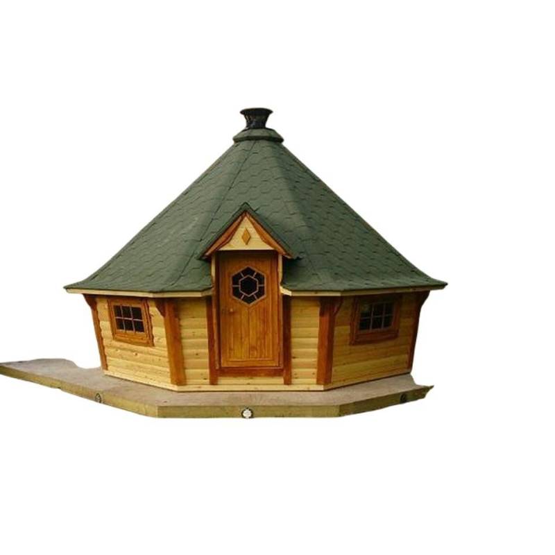 JVmoebel Saunahaus Grill Saunahaus Gartensauna Holzsauna Outdoor Sauna Braun 2-4 Personen, (1-St) Made in Europe von JVmoebel