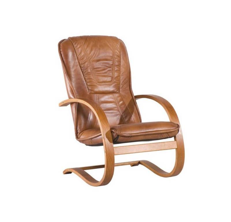 JVmoebel Esszimmerstuhl Brauner Echtleder Bürostuhl aus Naturholz mit weichem Sitz, Made in Europa von JVmoebel