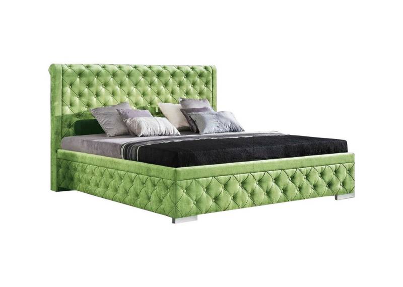 JVmoebel Schlafzimmer-Set Bett 2x Nachttisch 3 tlg. Schlafzimmer Set Möbel Betten Beige, Made in Europa von JVmoebel